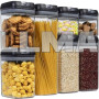 Набір ємностей для сипучих продуктів Food Storage Container Set 7 шт + пакети для їжі 100 шт